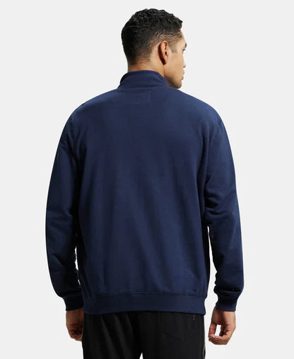 Jockey 2730 Men's Super Combed Cotton French Terry Jacket with Ribbed Cuffs
