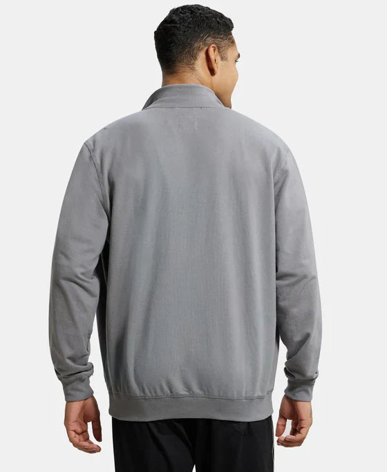 Jockey 2730 Men's Super Combed Cotton French Terry Jacket with Ribbed Cuffs