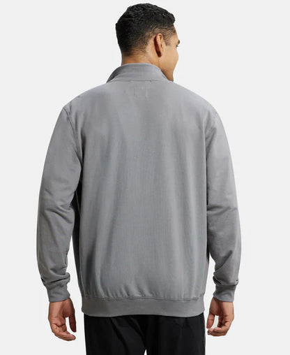 Jockey 2730 Men's Super Combed Cotton French Terry Jacket with Ribbed Cuffs