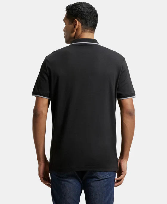 Jockey 3911 Men's Super Combed Cotton Rich Solid Half Sleeve Polo T-Shirt