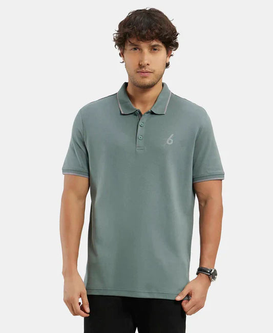 Jockey 3911 Men's Super Combed Cotton Rich Solid Half Sleeve Polo T-Shirt