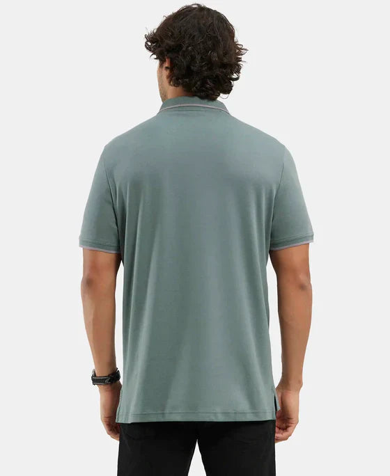 Jockey 3911 Men's Super Combed Cotton Rich Solid Half Sleeve Polo T-Shirt