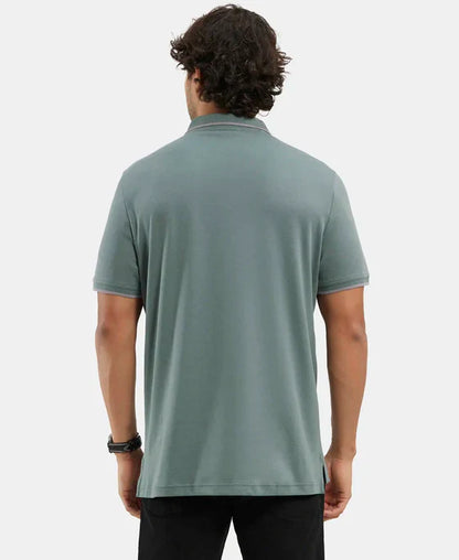 Jockey 3911 Men's Super Combed Cotton Rich Solid Half Sleeve Polo T-Shirt