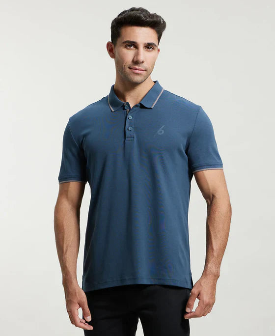 Jockey 3911 Men's Super Combed Cotton Rich Solid Half Sleeve Polo T-Shirt