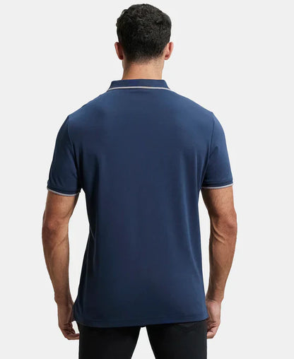 Jockey 3911 Men's Super Combed Cotton Rich Solid Half Sleeve Polo T-Shirt