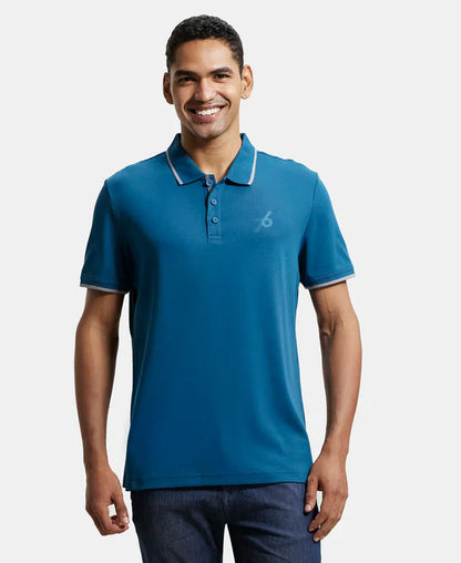 Jockey 3911 Men's Super Combed Cotton Rich Solid Half Sleeve Polo T-Shirt