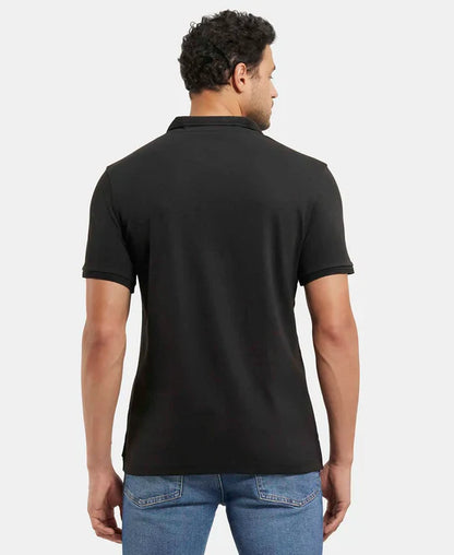 Jockey 3912 Men's Super Combed Cotton Rich Solid Half Sleeve Polo T-Shirt