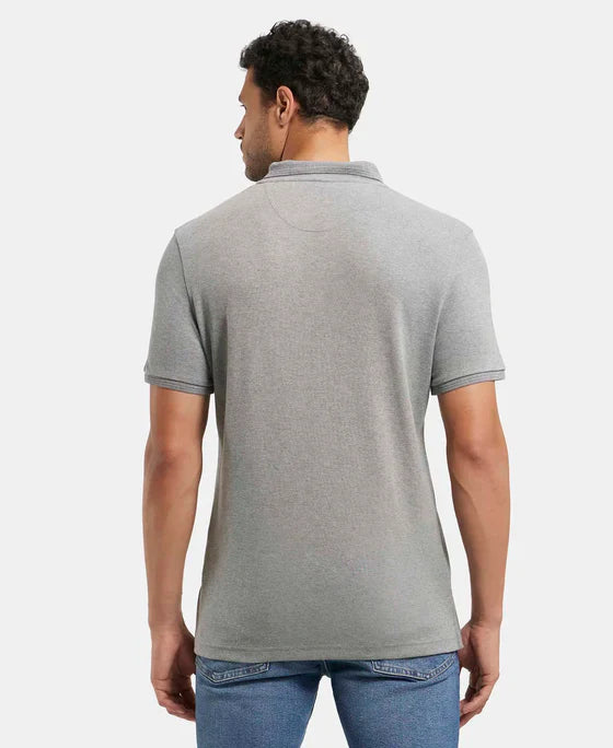 Jockey 3912 Men's Super Combed Cotton Rich Solid Half Sleeve Polo T-Shirt