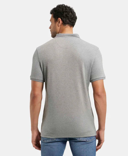 Jockey 3912 Men's Super Combed Cotton Rich Solid Half Sleeve Polo T-Shirt