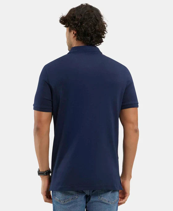 Jockey 3912 Men's Super Combed Cotton Rich Solid Half Sleeve Polo T-Shirt