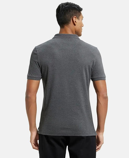 Jockey 3913 Men's Super Combed Cotton Rich Solid Half Sleeve Polo T-Shirt with Chest Pocket