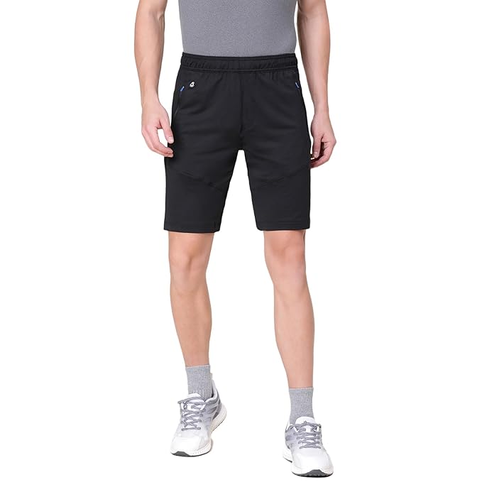 Van Heusen 51001 Men Active Sports Swift Dry Knit Shorts - 4 Way Stretch, Lightweight, Mesh Panel