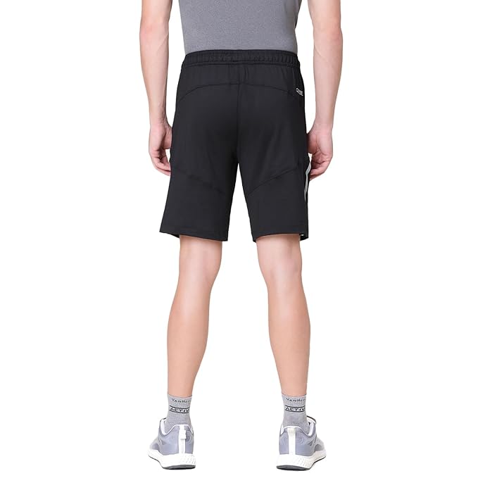 Van Heusen 51001 Men Active Sports Swift Dry Knit Shorts - 4 Way Stretch, Lightweight, Mesh Panel