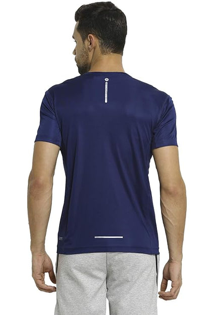 Van Heusen 61002 Men Performance Regular Fit T-Shirt - 100% Polyester - Swift Dry, Anti Microbial, Crew Neck