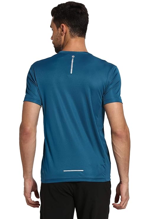 Van Heusen 61002 Men Performance Regular Fit T-Shirt - 100% Polyester - Swift Dry, Anti Microbial, Crew Neck
