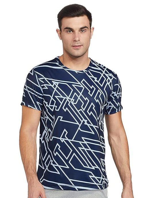 Van Heusen 61004  Men Performance Regular Fit T-Shirt - 100% Polyester - Swift Dry, Ultra Soft, Crew Neck