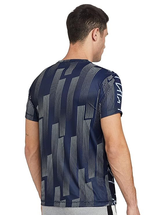 Van Heusen 61004  Men Performance Regular Fit T-Shirt - 100% Polyester - Swift Dry, Ultra Soft, Crew Neck