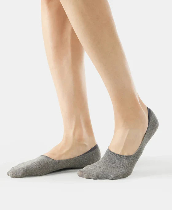 Jockey 7099 Compact Cotton Elastane Stretch No Show Socks with StayFresh Treatment-(Pack of 2)