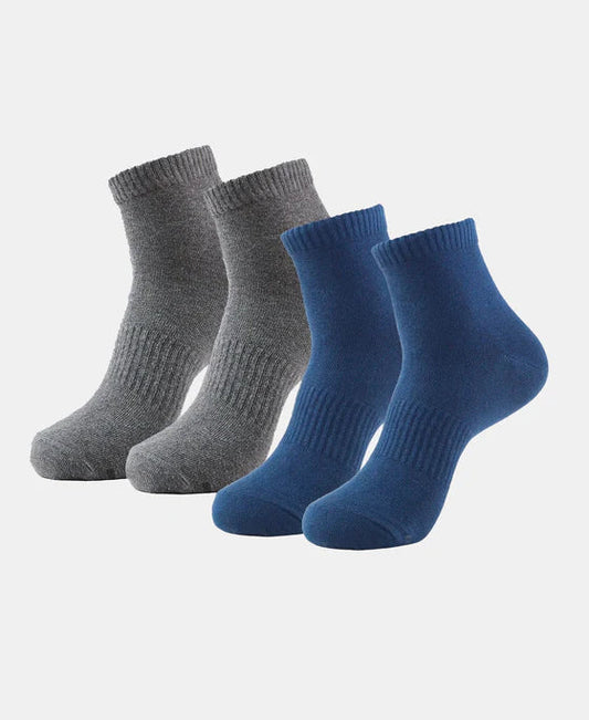 Jockey 7106 Compact Cotton Elastane Stretch Ankle Length Socks with StayFresh Treatment