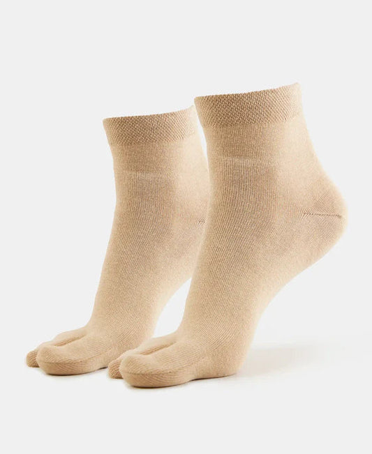 Jockey 7487 Women's Compact Cotton Stretch Toe Socks with StayFresh Treatment