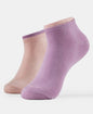Jockey 7491 Women's Compact Cotton Stretch Solid Low Show Socks with StayFresh Treatment