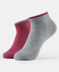 Jockey 7491 Women's Compact Cotton Stretch Solid Low Show Socks with StayFresh Treatment