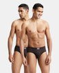 Jockey 8035 Men's Super Combed Cotton Solid Brief with Ultrasoft Concealed Waistband-(pack of 2)