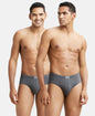 Jockey 8035 Men's Super Combed Cotton Solid Brief with Ultrasoft Concealed Waistband-(pack of 2)