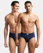Jockey 8035 Men's Super Combed Cotton Solid Brief with Ultrasoft Concealed Waistband-(pack of 2)