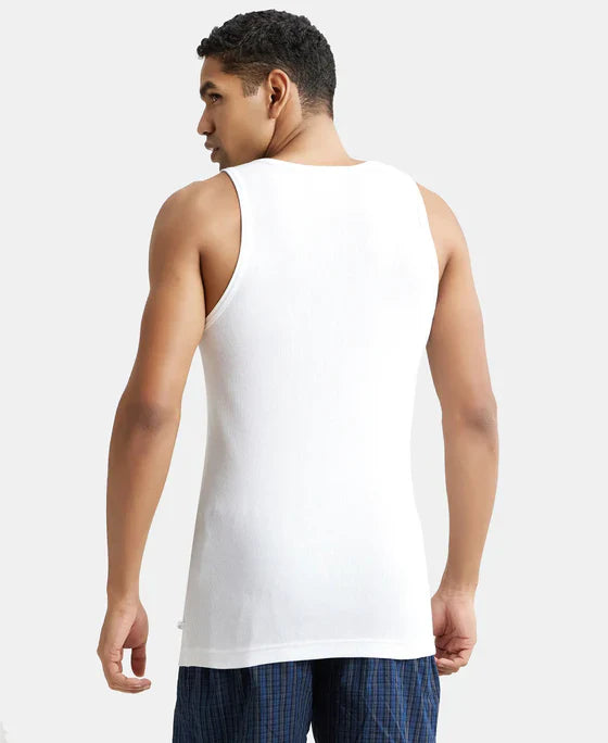 Jockey 8823 Men's Super Combed Cotton Rib Round Neck Sleeveless Vest