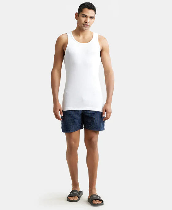 Jockey 8823 Men's Super Combed Cotton Rib Round Neck Sleeveless Vest