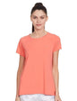 Van Heusen 88401 Women Proactive Regular Fit T-Shirt - Polyamide Elastane - Anti Bacterial, Round Neck, Quick Dry, Short Sleeve