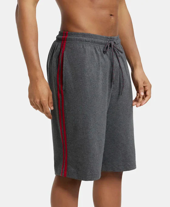 Jockey 9426 Men's Super Combed Cotton Rich Regular Fit Shorts with Side Pockets