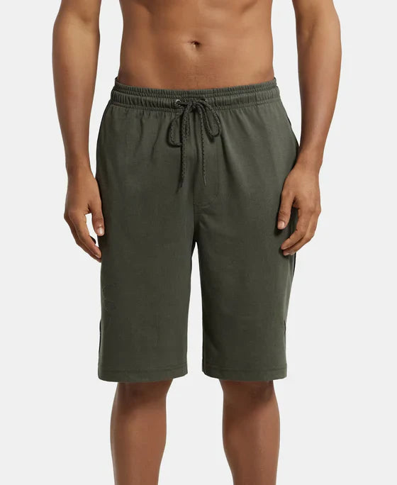 Jockey 9426 Men's Super Combed Cotton Rich Regular Fit Shorts with Side Pockets