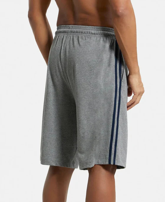 Jockey 9426 Men's Super Combed Cotton Rich Regular Fit Shorts with Side Pockets