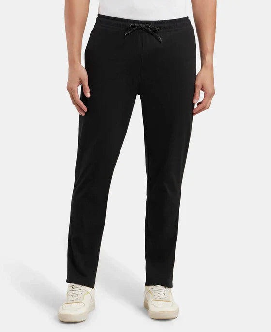 Jockey 9500 Men's Super Combed Cotton Rich Regular Fit Trackpants with Side Pockets. ?