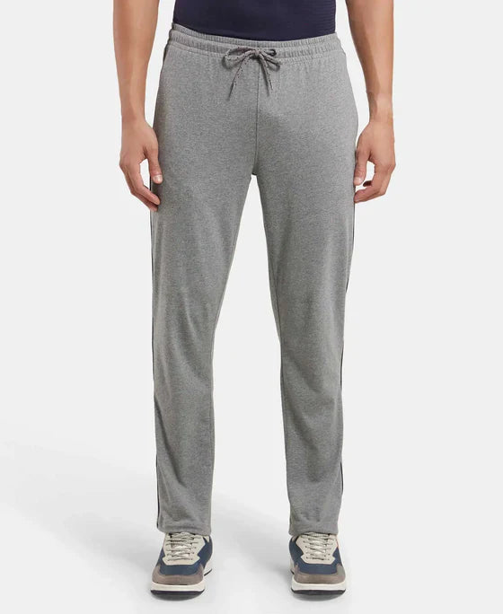 Jockey 9500 Men's Super Combed Cotton Rich Regular Fit Trackpants with Side Pockets. ?