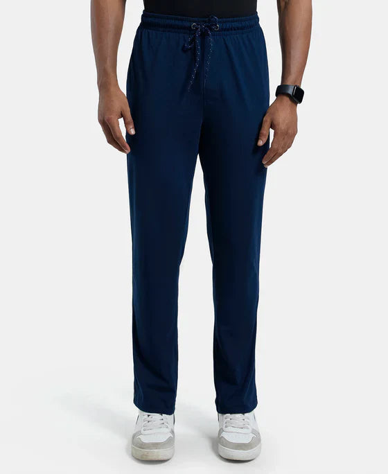 Jockey 9500 Men's Super Combed Cotton Rich Regular Fit Trackpants with Side Pockets. ?
