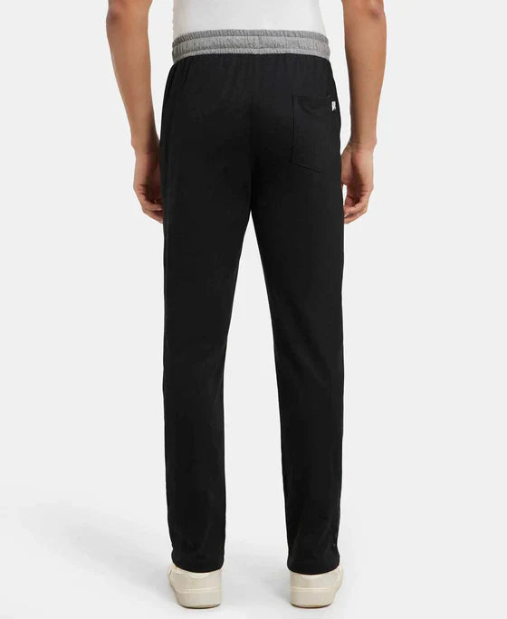 Jockey 9510 Men's Super Combed Cotton Rich Slim Fit Trackpants with Side Zipper Pockets