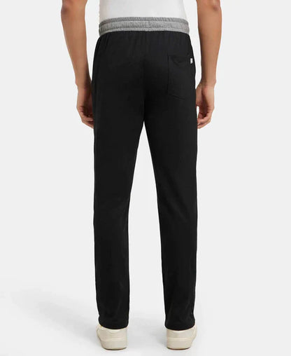 Jockey 9510 Men's Super Combed Cotton Rich Slim Fit Trackpants with Side Zipper Pockets