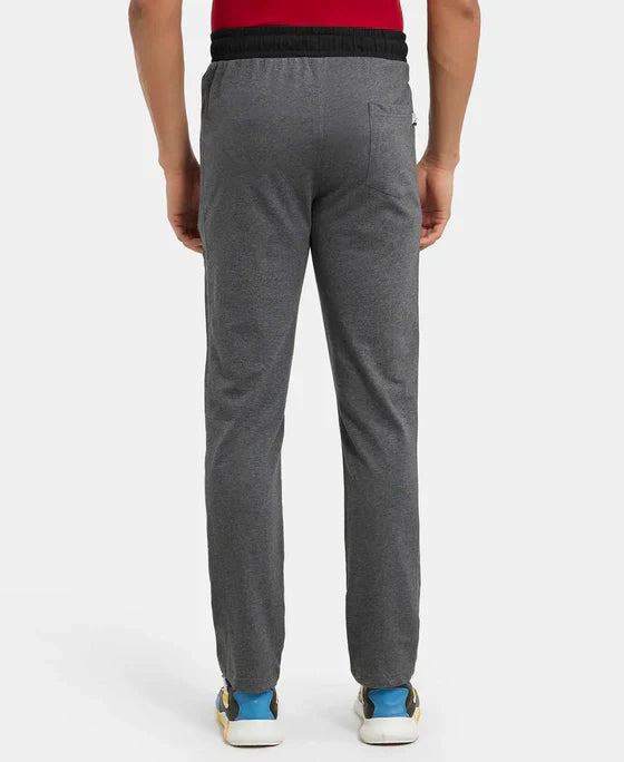 Jockey 9510 Men's Super Combed Cotton Rich Slim Fit Trackpants with Side Zipper Pockets