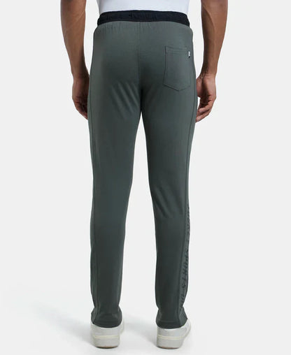 Jockey 9510 Men's Super Combed Cotton Rich Slim Fit Trackpants with Side Zipper Pockets