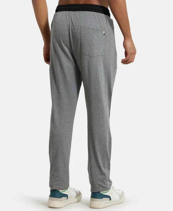 Jockey 9510 Men's Super Combed Cotton Rich Slim Fit Trackpants with Side Zipper Pockets