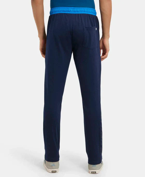 Jockey 9510 Men's Super Combed Cotton Rich Slim Fit Trackpants with Side Zipper Pockets