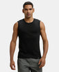 Jockey 9930 Men's Super Combed Cotton Rib Solid Round Neck Muscle Vest