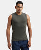 Jockey 9930 Men's Super Combed Cotton Rib Solid Round Neck Muscle Vest