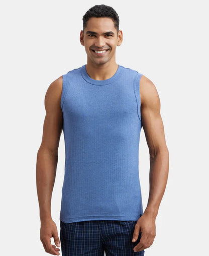 Jockey 9930 Men's Super Combed Cotton Rib Solid Round Neck Muscle Vest