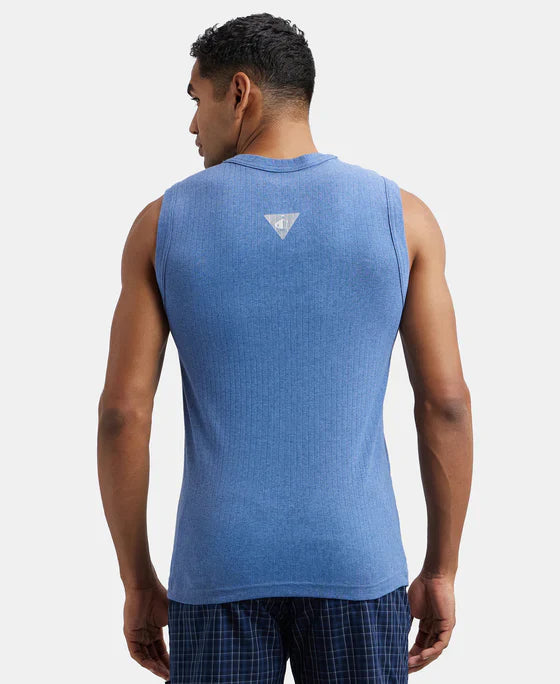 Jockey 9930 Men's Super Combed Cotton Rib Solid Round Neck Muscle Vest