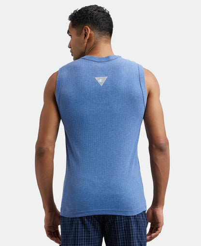 Jockey 9930 Men's Super Combed Cotton Rib Solid Round Neck Muscle Vest
