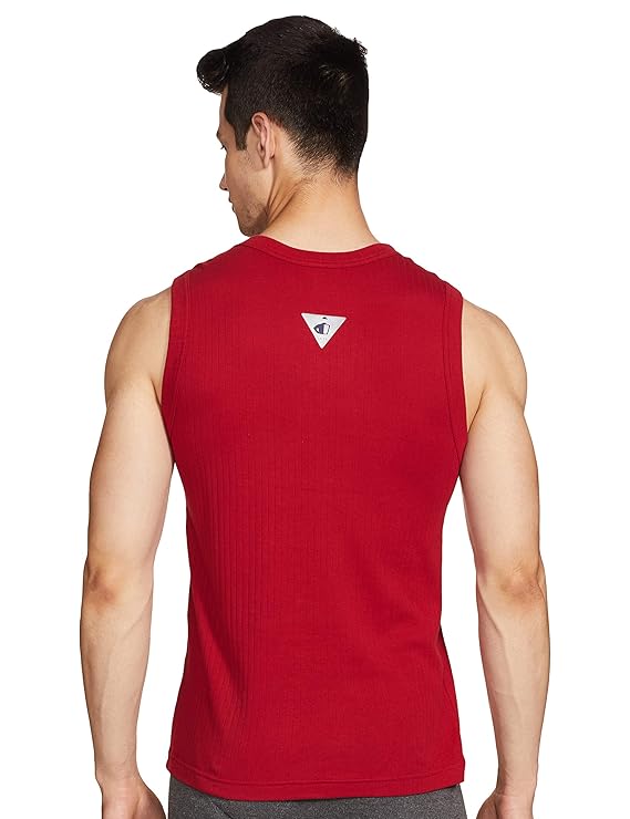 Jockey 9930 Men's Super Combed Cotton Rib Solid Round Neck Muscle Vest